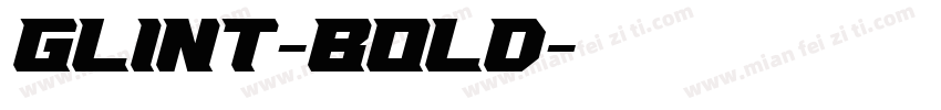 Glint-Bold字体转换