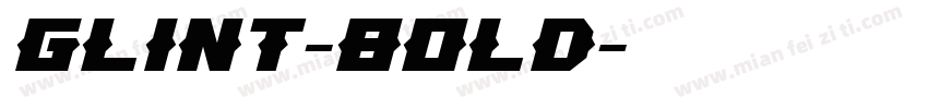 Glint-Bold字体转换