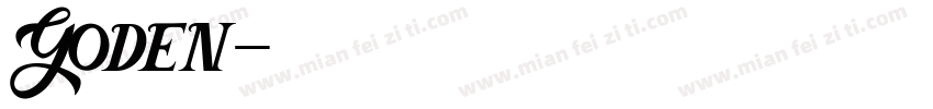 Goden字体转换