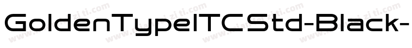 GoldenTypeITCStd-Black字体转换