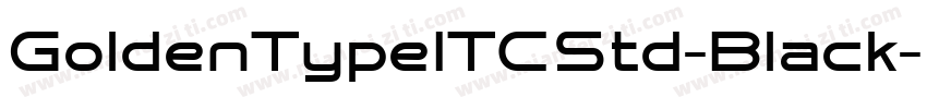 GoldenTypeITCStd-Black字体转换