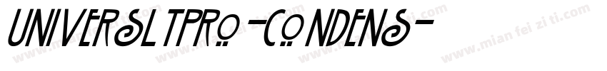 UniversLTPro-Condens字体转换