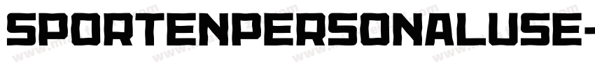 SportenPersonalUse字体转换