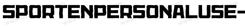 SportenPersonalUse字体转换