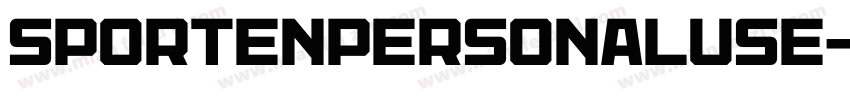 SportenPersonalUse字体转换