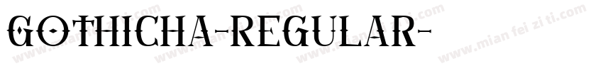 Gothicha-Regular字体转换