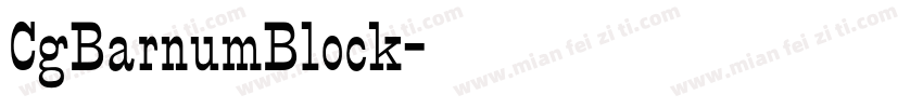 CgBarnumBlock字体转换