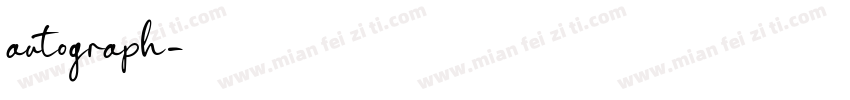 autograph字体转换
