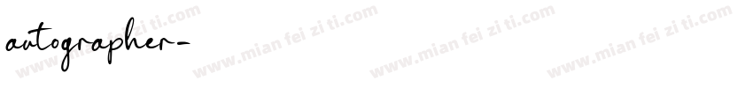 autographer字体转换