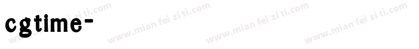 cgtime字体转换
