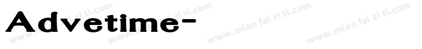 Advetime字体转换