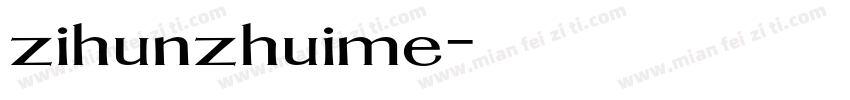 zihunzhuime字体转换