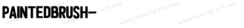 PaintedBrush字体转换