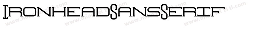 IronheadSansSerif02字体转换