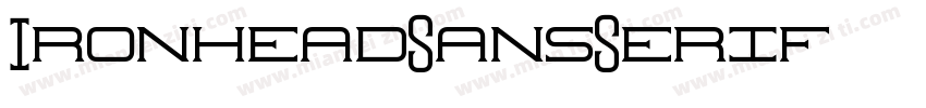 IronheadSansSerif02字体转换
