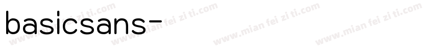 basicsans字体转换