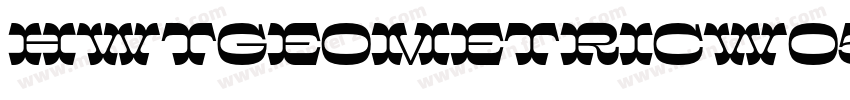 HWTGeometricW05字体转换
