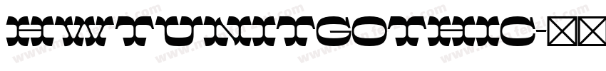 HWTUnitGothic字体转换