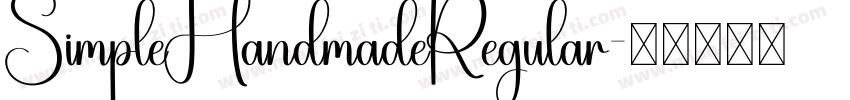 SimpleHandmadeRegular字体转换