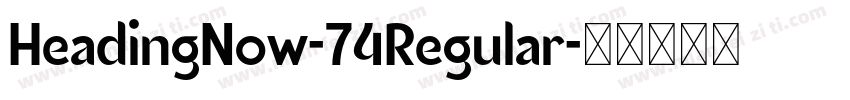 HeadingNow-74Regular字体转换