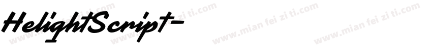 HelightScript字体转换