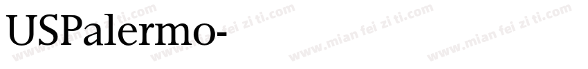 USPalermo字体转换