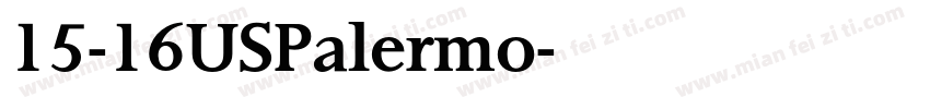 15-16USPalermo字体转换