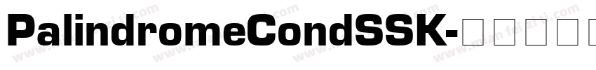 PalindromeCondSSK字体转换