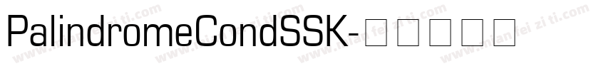 PalindromeCondSSK字体转换