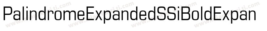 PalindromeExpandedSSiBoldExpandedt字体转换