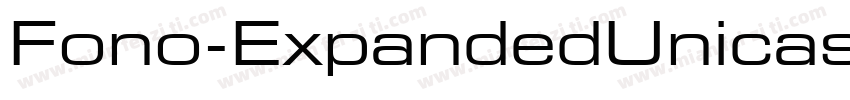 Fono-ExpandedUnicas字体转换