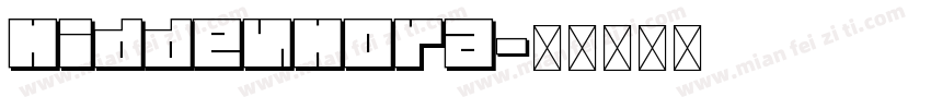 HiddenHora字体转换