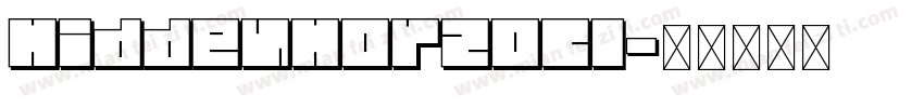 HiddenHorzOCI字体转换
