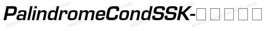 PalindromeCondSSK字体转换