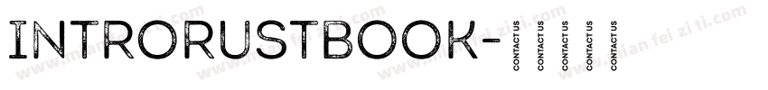 introrustbook字体转换
