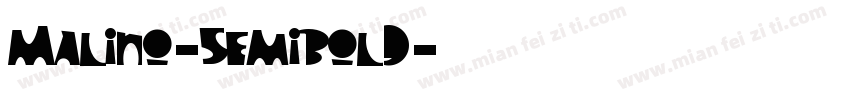 Malino-SemiBold字体转换