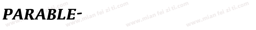 parable字体转换