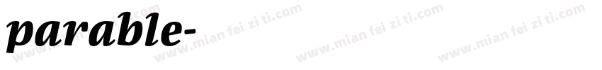 parable字体转换