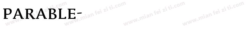 parable字体转换