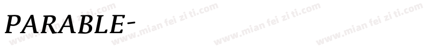 parable字体转换