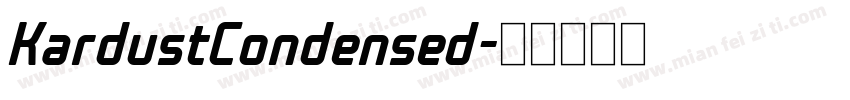 KardustCondensed字体转换