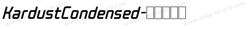 KardustCondensed字体转换