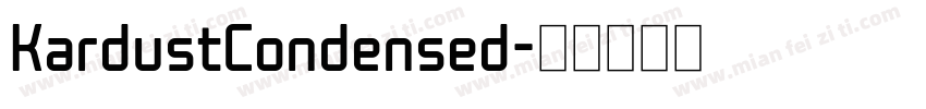 KardustCondensed字体转换