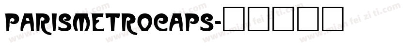 ParisMetroCaps字体转换