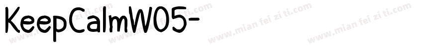 KeepCalmW05字体转换