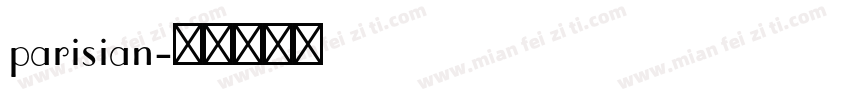 parisian字体转换