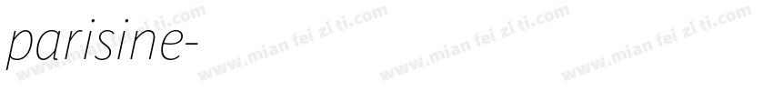 parisine字体转换