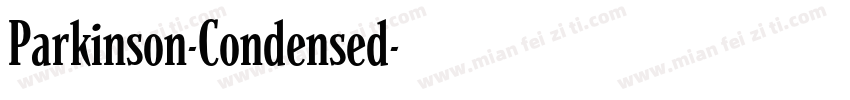 Parkinson-Condensed字体转换