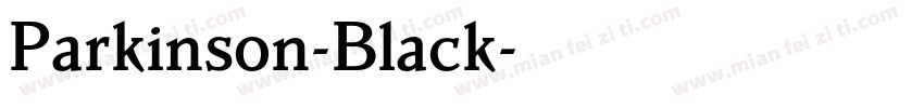 Parkinson-Black字体转换