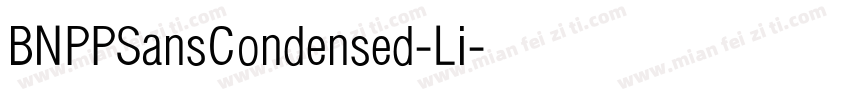 BNPPSansCondensed-Li字体转换